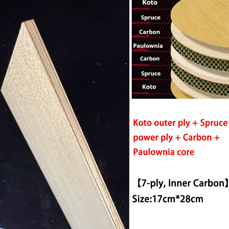Table Tennis Launcher - Koto DIY Tafeltennis Blade Hout 7ply