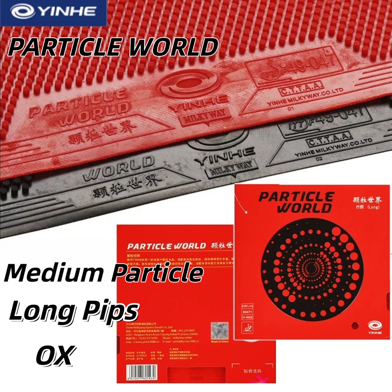 Table Tennis Padel - YINHE PARTICLE WORLD OX Tafeltennisrubber met