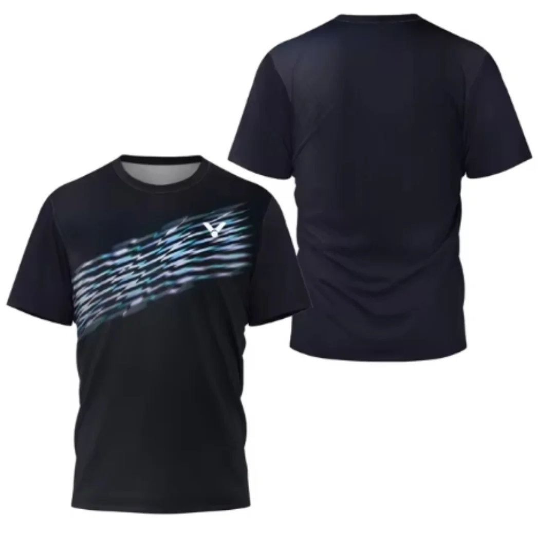 Table Tennis China - Laser Neon Print heren badminton T-shirt