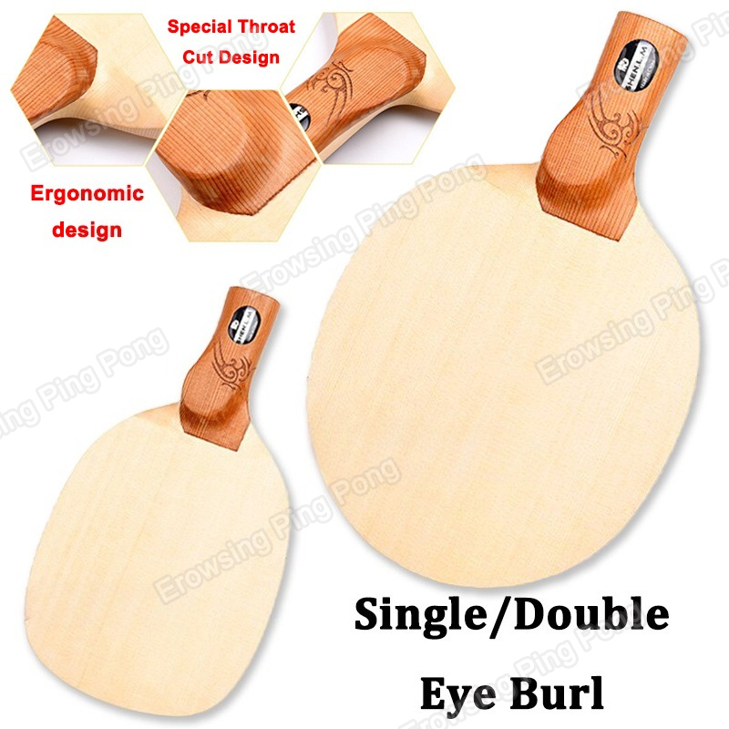 Table Tennis Racket - 1-Ply Hinoki Tafeltennis Blade Chinese/Japanse Penhold