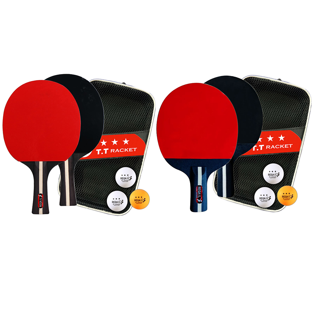 Table Tennis Player - Pingpongracket 2 rackets & 3 ballen