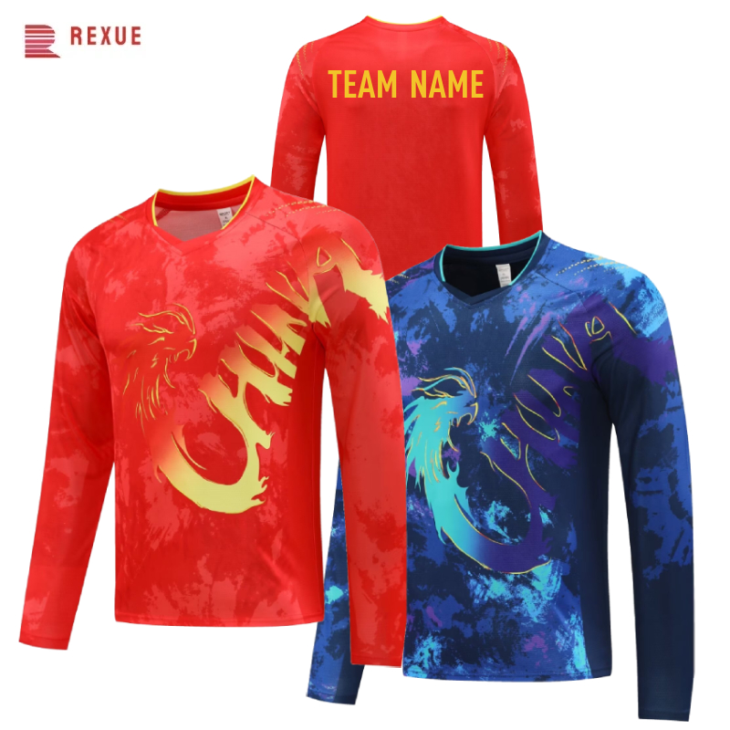 Table Tennis China - China Dragon Tafeltennisshirt met lange mouwen