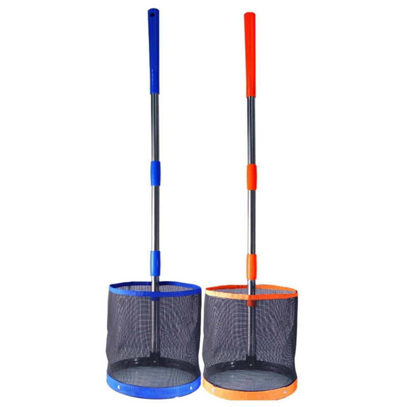 Table Tennis Zlc - 99cm roestvrijstalen paal pingpongbalophaalbak ronde emmer