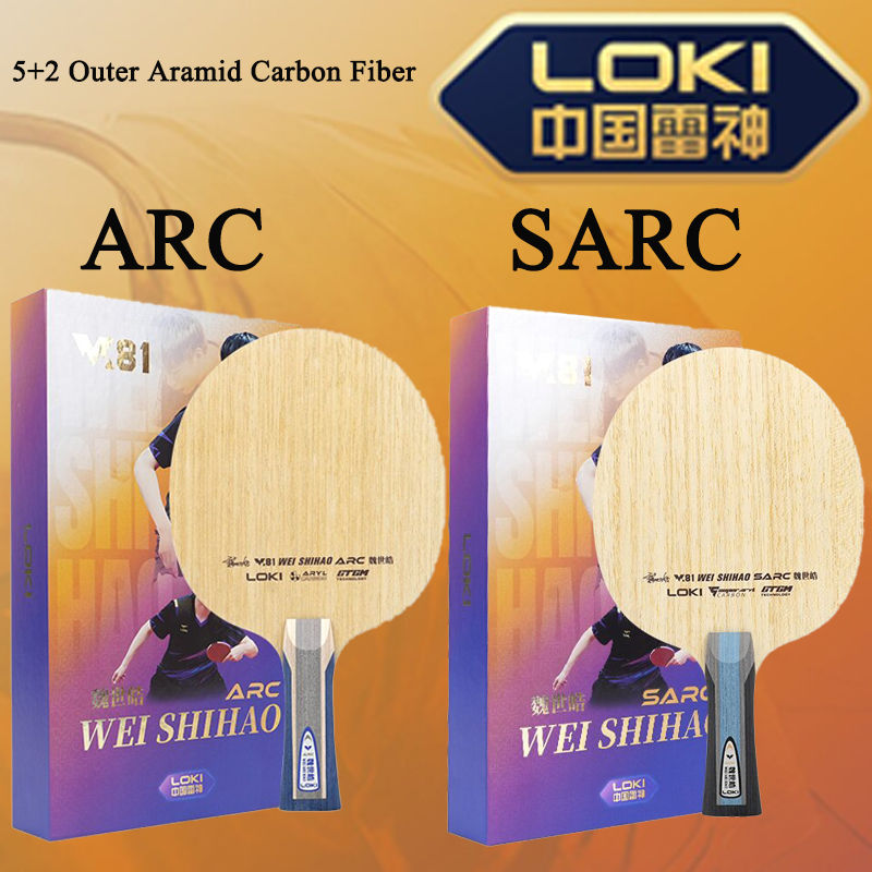 Table Tennis Racket - Nieuwe LOKI W81 Serie ARC SARC