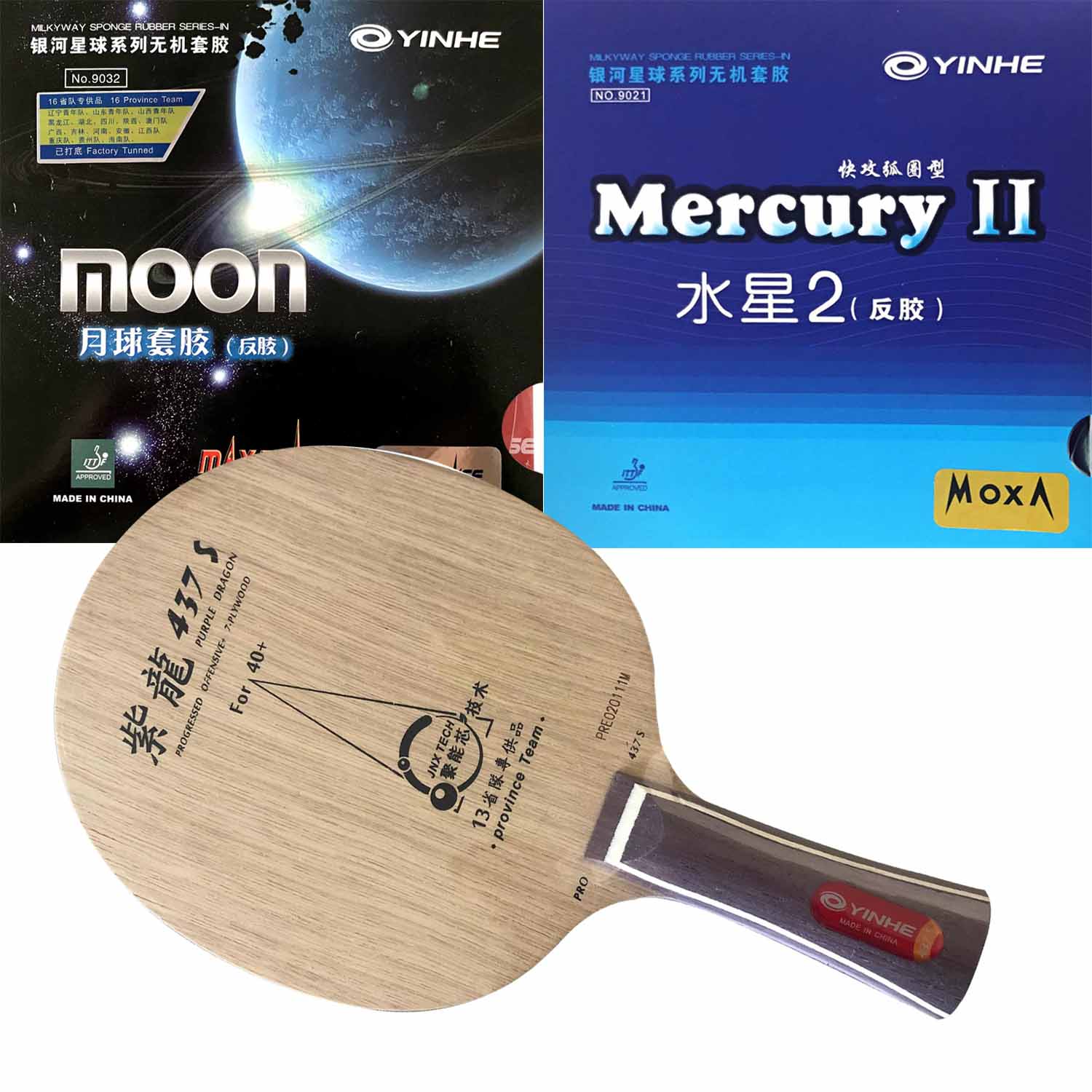 Pro Combo Racket YINHE Purple  - Table Tennis Launcher recensie en prijs