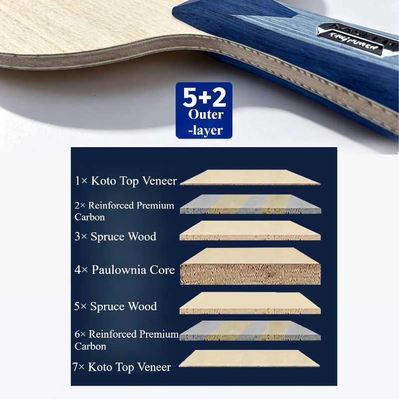 KASEED KING POWER S211 Tafelte - Table Tennis Paddle recensie en prijs