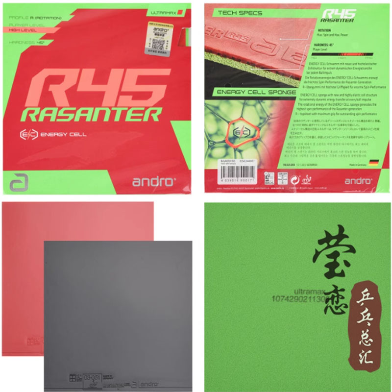 Andro Rasanter R45 47 50 C45 4 - Table Tennis Racket recensie en prijs