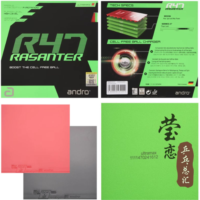Andro Rasanter R45 47 50 C45 4 - Table Tennis Racket recensie en prijs