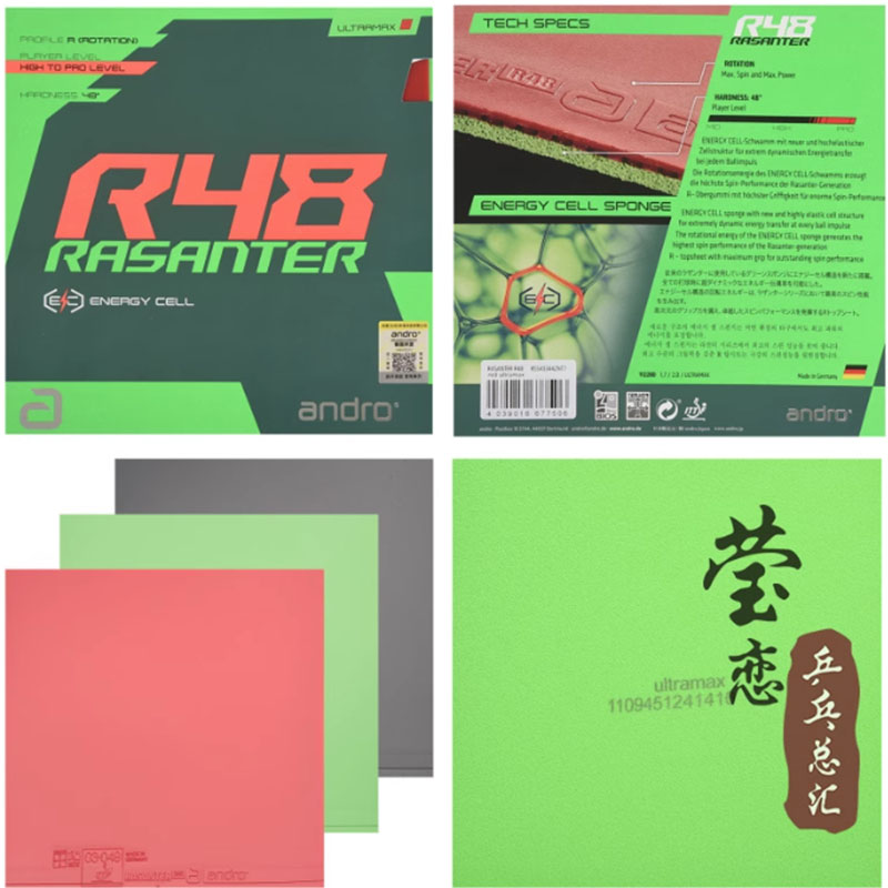 Andro Rasanter R45 47 50 C45 4 - Table Tennis Racket recensie en prijs